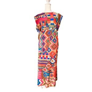 FARM Rio Colorful Geometric Midi Dress